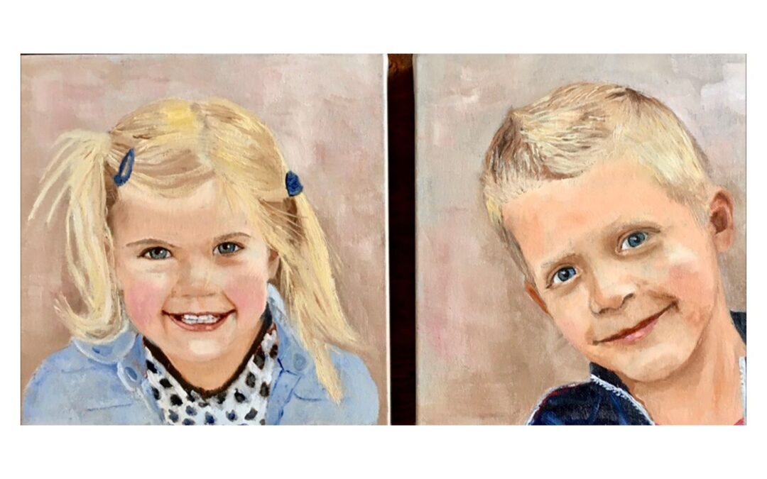Portret broer en zus