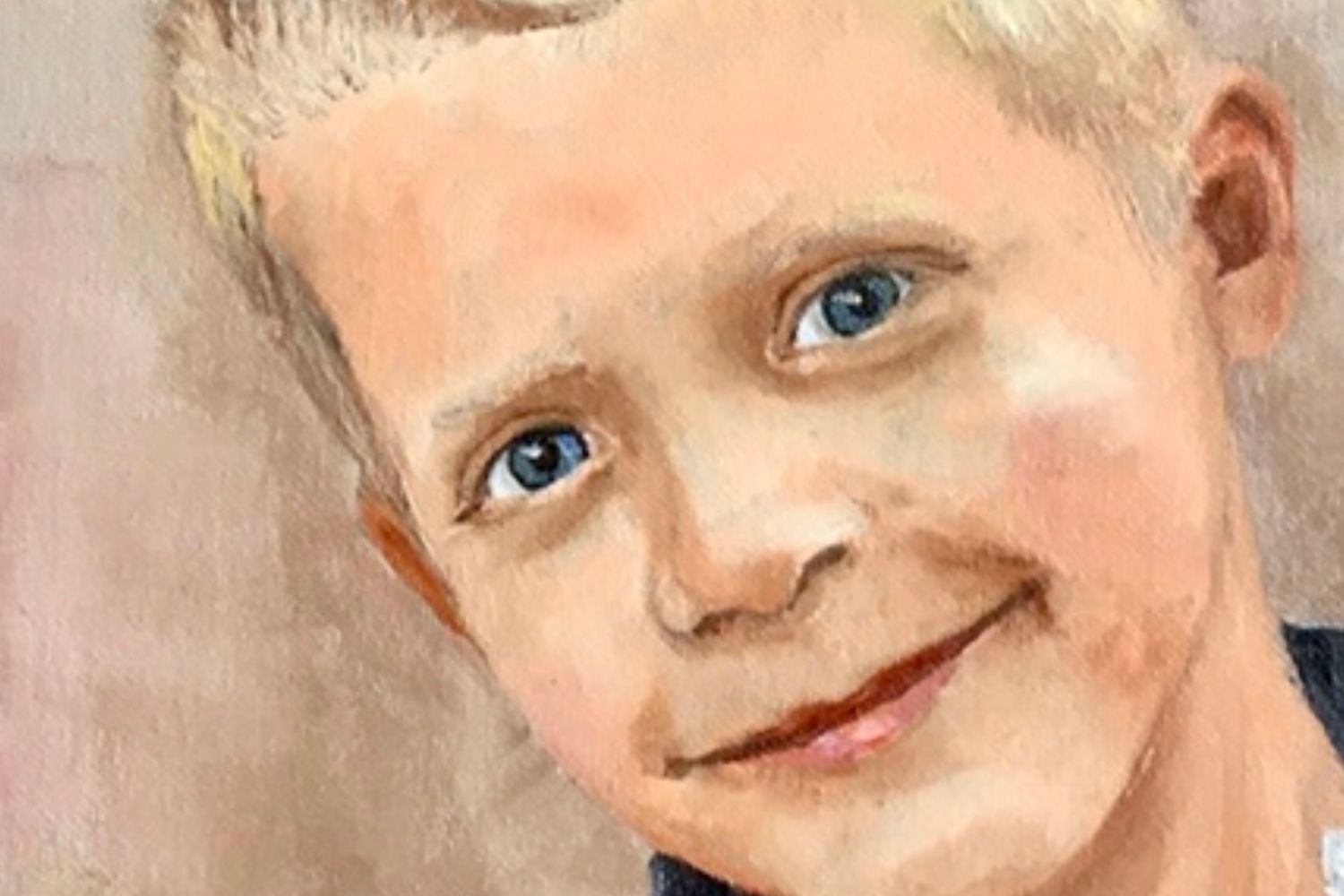 broertje olieverf portret