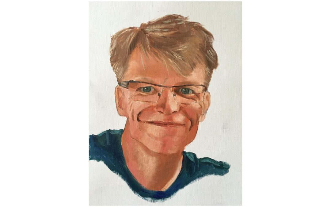 Glimmende ogen portret