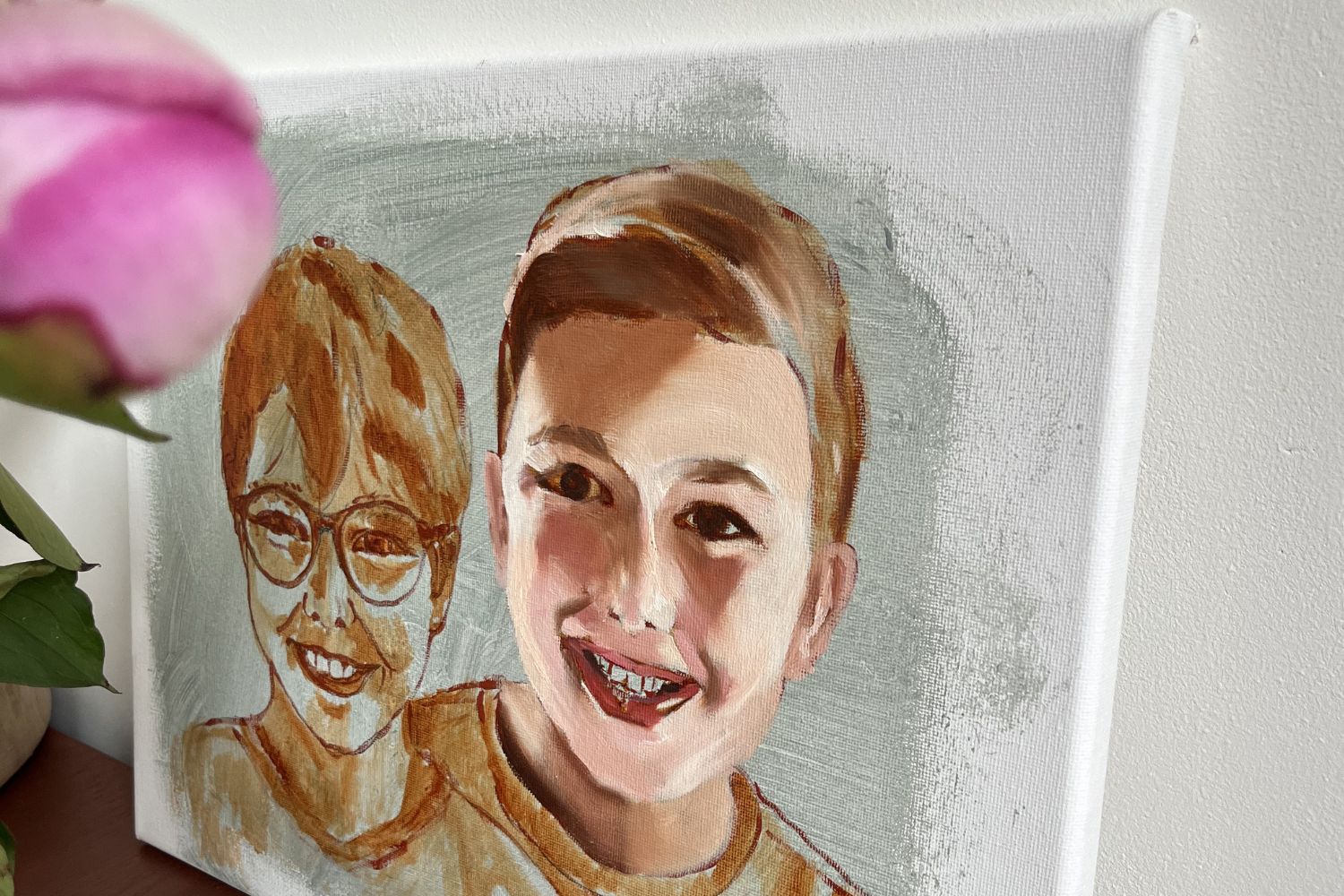 olieverfportret in uitvoering broers