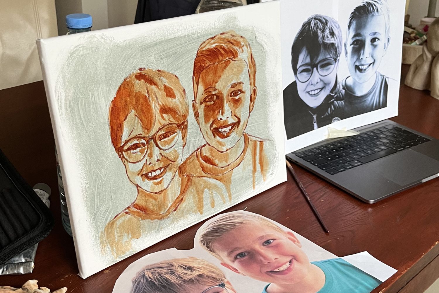 olieverfportret laten maken broers