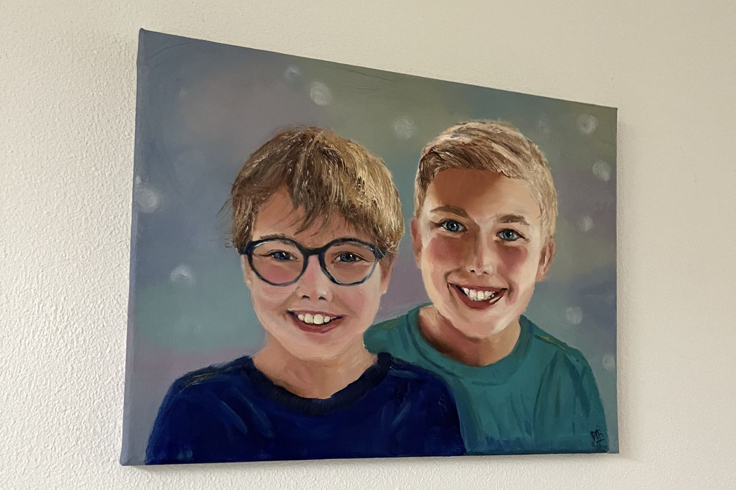 olieverfportret twee broers laten maken
