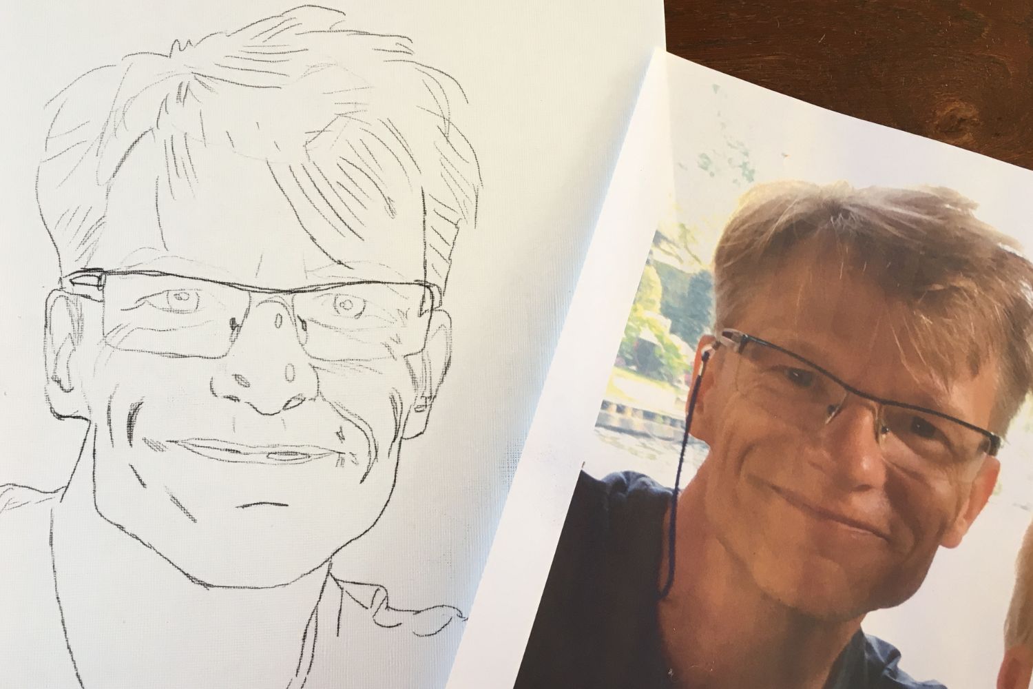 schets olieverfportret